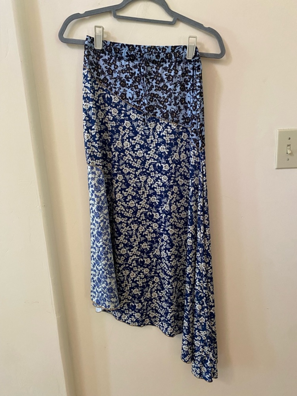 Philosophy Republic Clothing Floral Patchwork Asymmetrical Midi Skirt S/M - Picture 2 of 6